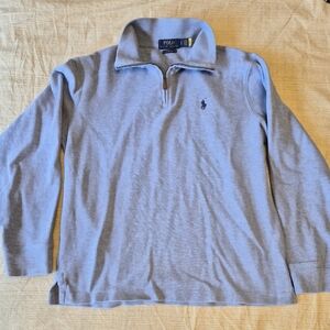 Polo by Ralph Lauren Sky Blue Quarter-Zip Sweater